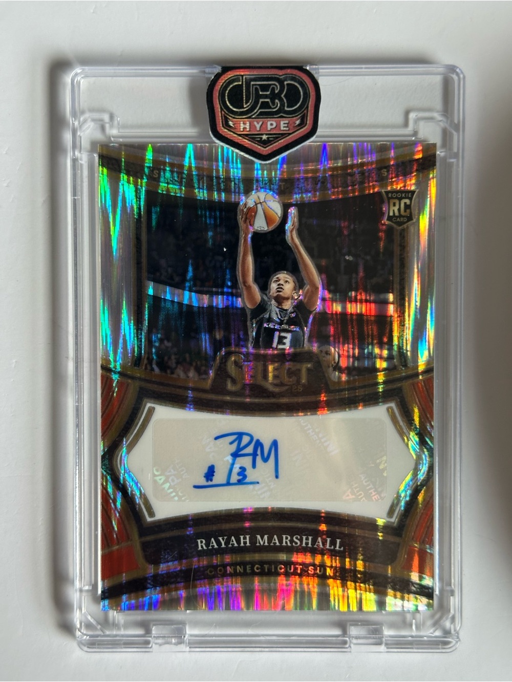 Panini Select Holographic Basketball Rookie Autograph Card - Black, Gold, Blue